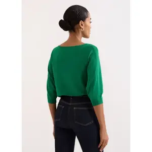 Phase Eight Cristine Green Batwing Knitted Jumper